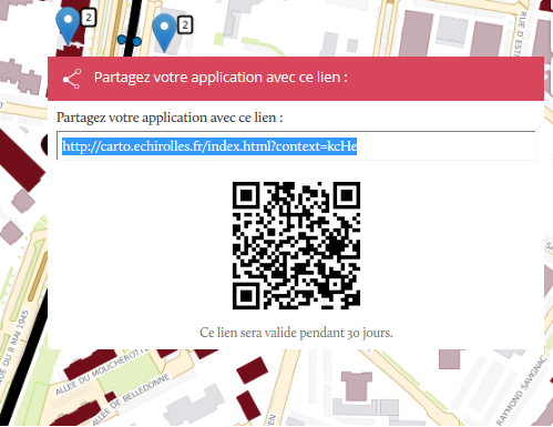 Je partage ma carte (et son contexte) avec un collègue, un ami Je partage ma carte (et son contexte) avec un collègue, un ami