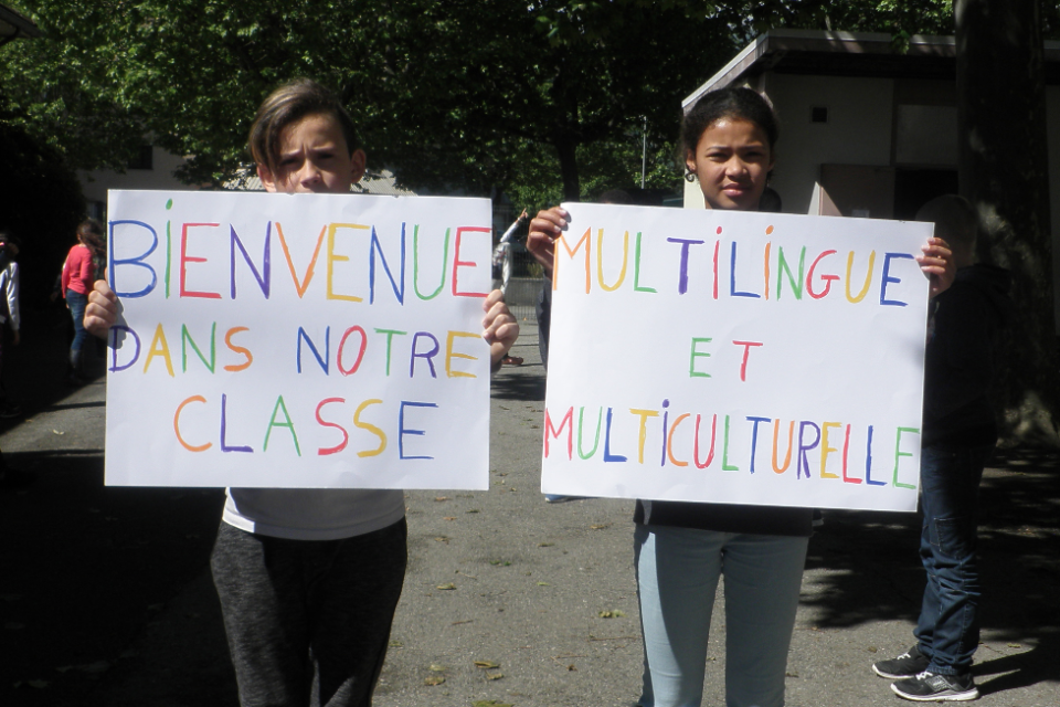 Le message citoyen des enfants : Bienvenue dans notre classe multilingue et multiculturelle