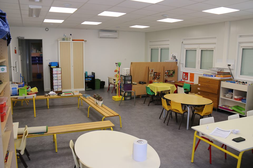 Les salles de classe ont été réaménagées.