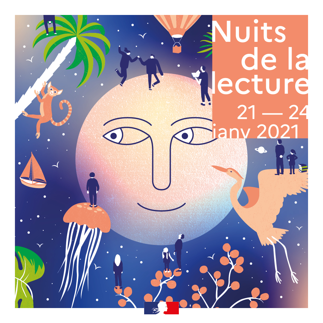 Nuit de la lecture 2021 Affiche officielle de la Nuit de la lecture 2021