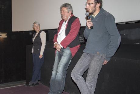 Le photographe Gérard Navizet et le réalisateur-documentariste Frank Neveu au Festival du film nature et environnement de la Frapna en 2016