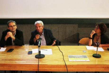 Les élus Renzo Sulli et Vincent Fristot lors de la synthèse des ateliers