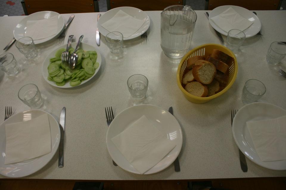 Table restauration scolaire