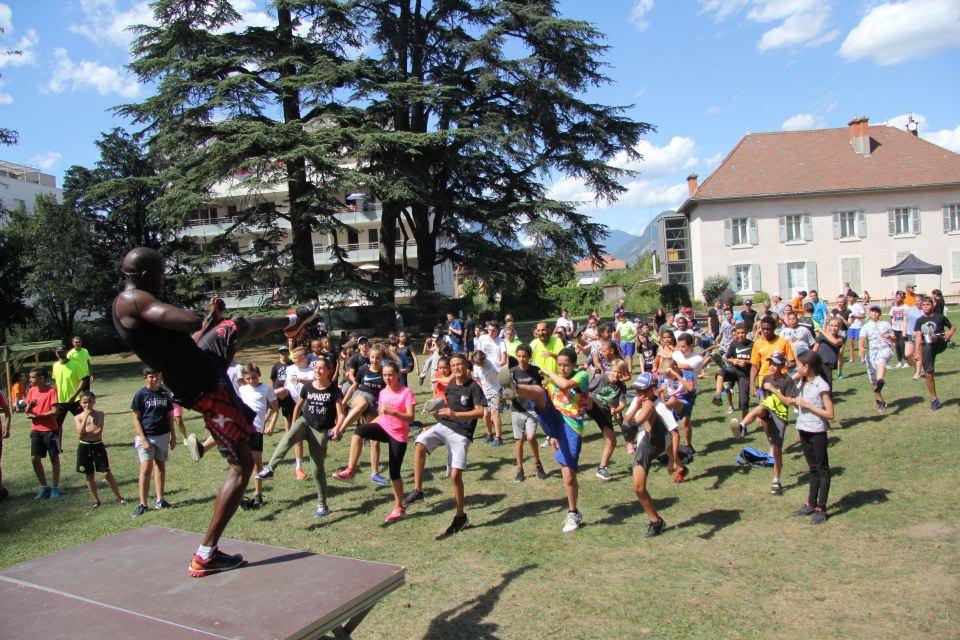 Flashmob durant la fête du parc Géo-Charles