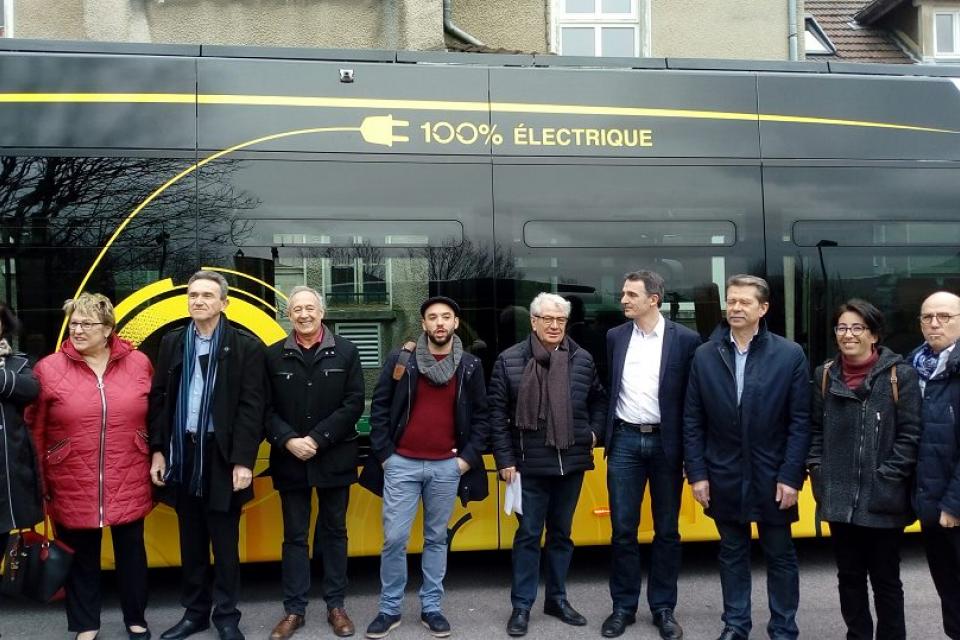 Inauguration premier bus électrique