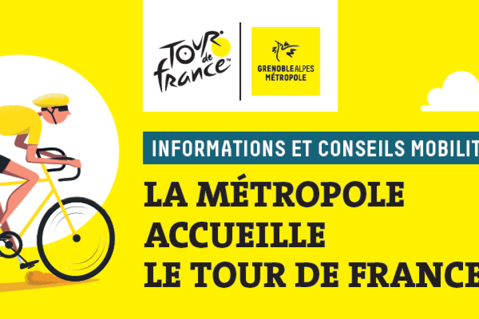 Affiche Tour de France 2020 : La Métropole de Grenoble accueille le Tour de France