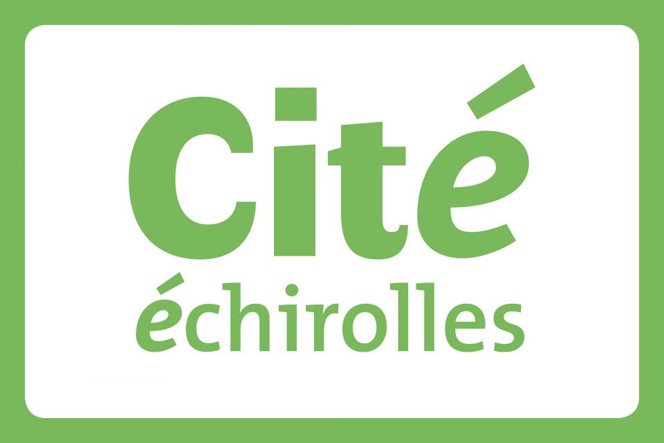 Image avec un encadré vert. Au centre de l'image il est écrit Cité Échirolles.