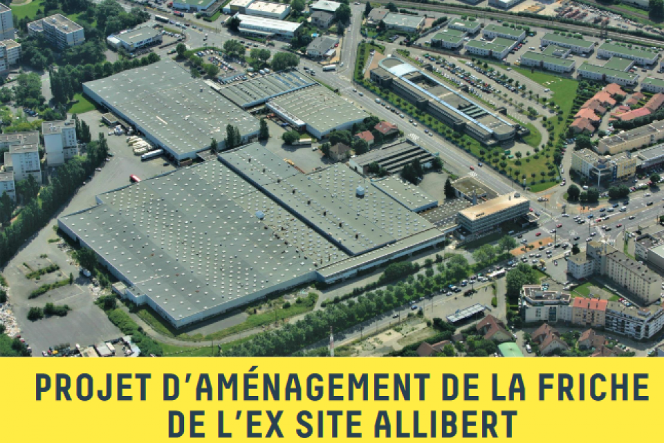 Vue aérienne de l'ex site Allibert