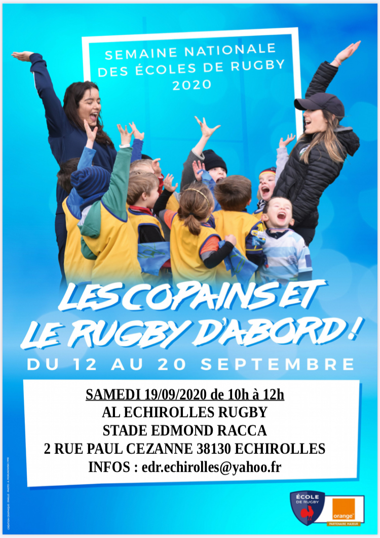Affiche journée portes ouvertes ALE Rugby le 19 septembre 2020 Affiche journée portes ouvertes ALE Rugby le 19 septembre 2020
