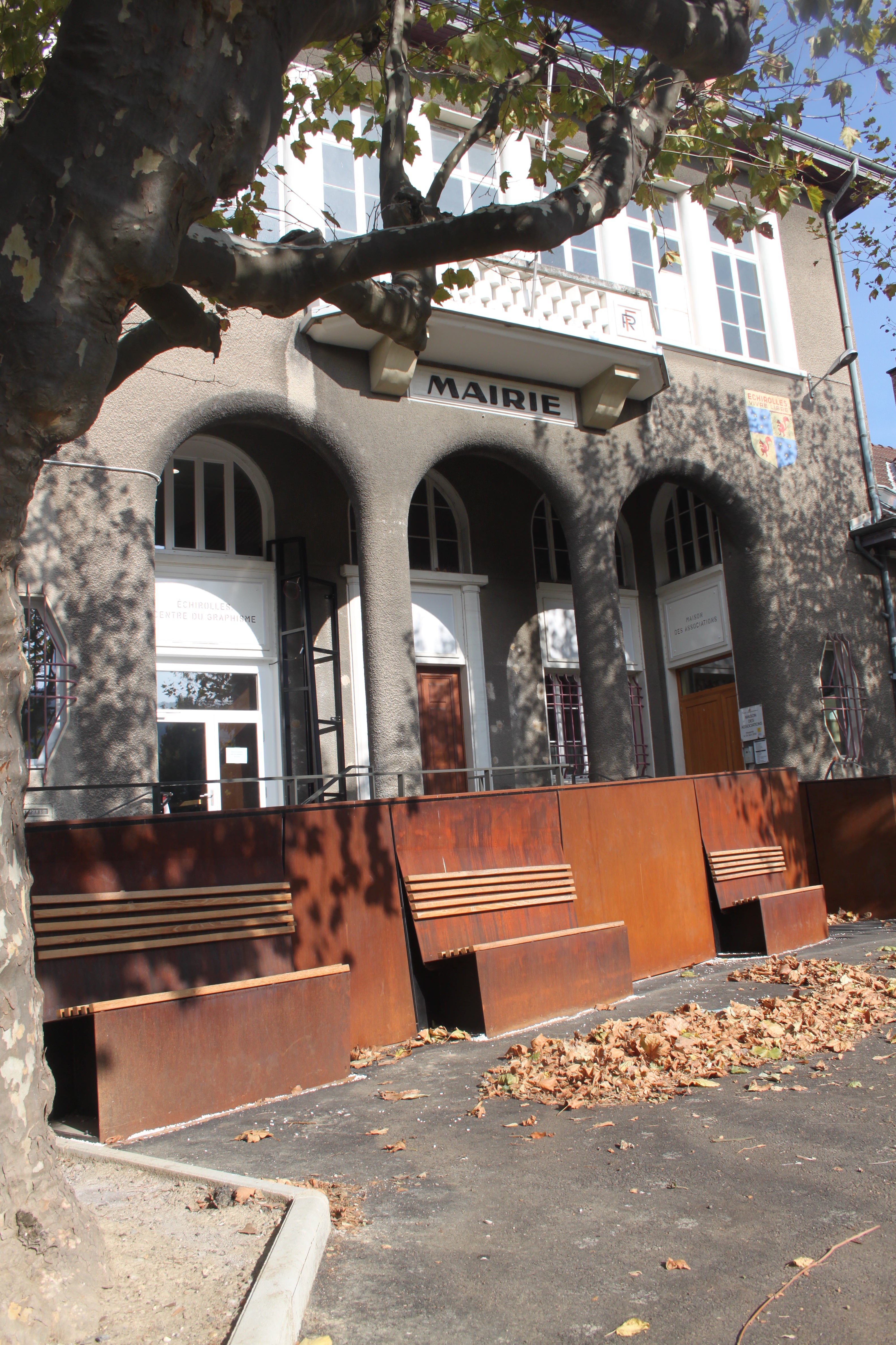 Entrée du bâtiment du centre du graphisme