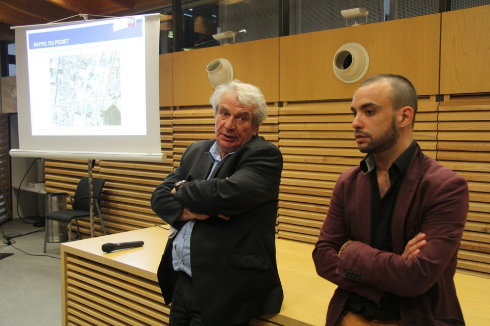Le maire Renzo Sulli et Yann Mongaburu, vice-président délégué aux déplacements à la Métropole grenobloise Le maire Renzo Sulli et Yann Mongaburu, vice-président délégué aux déplacements à la Métropole grenobloise