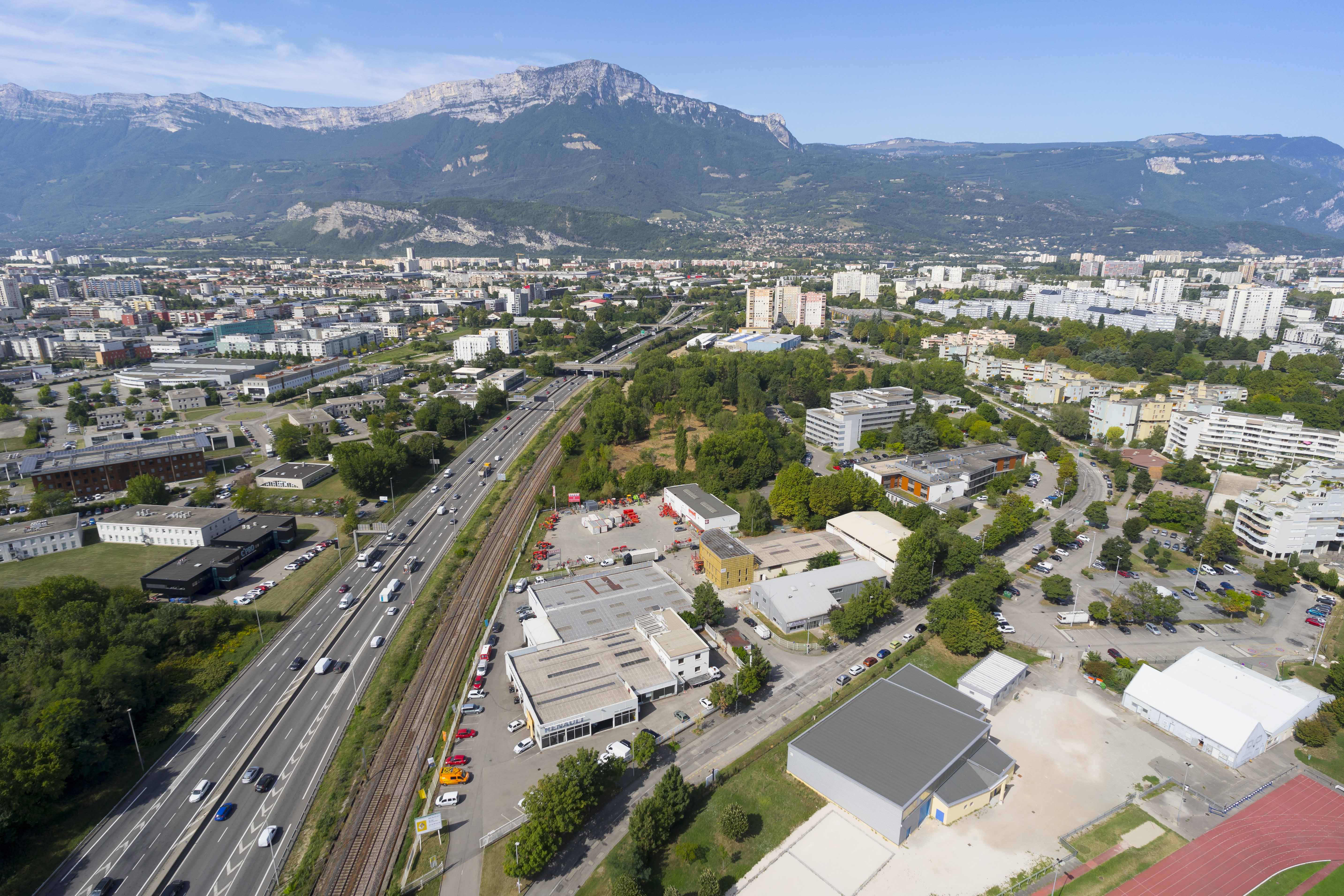 Le site d'Artelia vue de haut