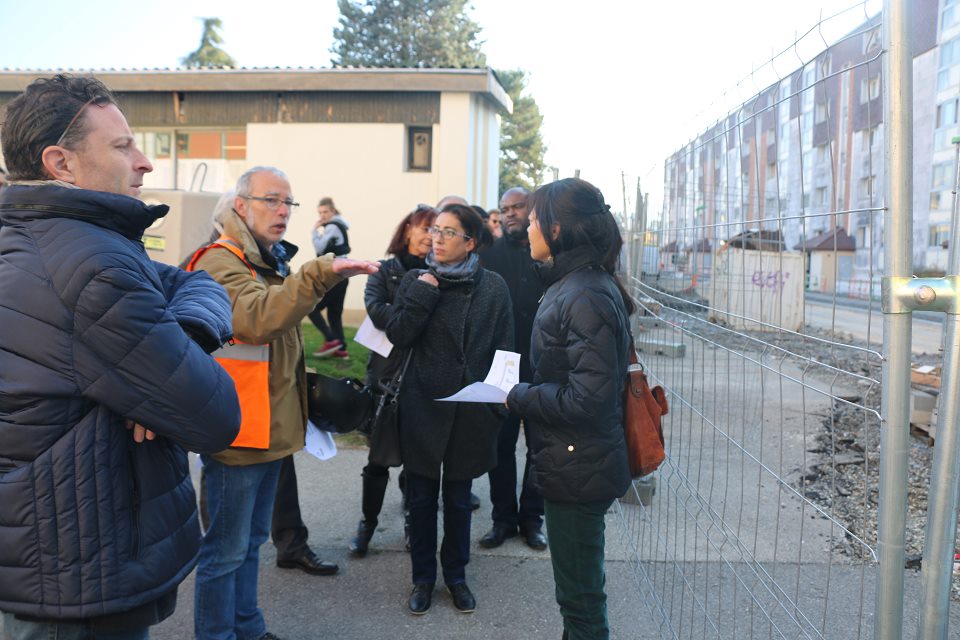 Visite de chantier de La Luire