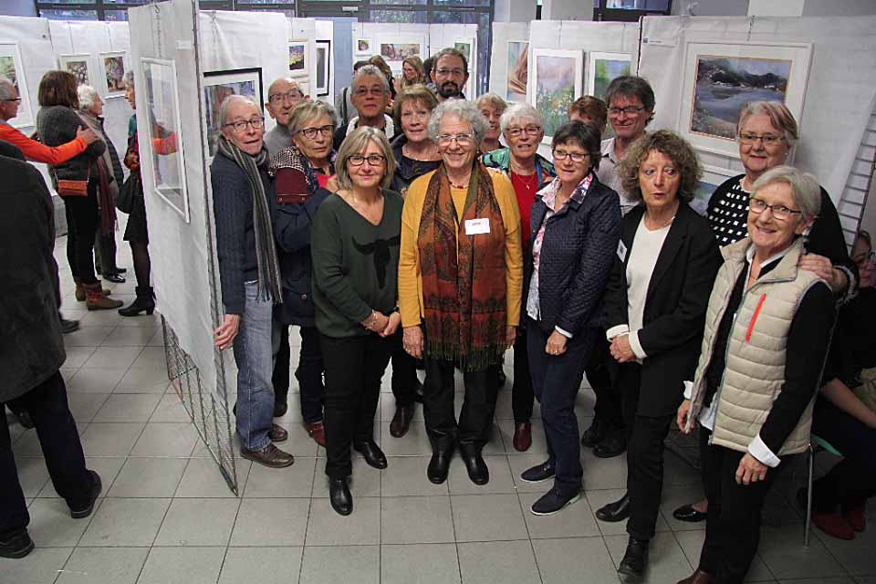 Les artistes de Pastel en Dauphiné qui exposent lors du Salon de l'association