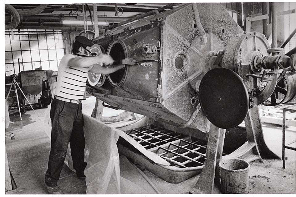 Usine de la Viscose Ourdissage