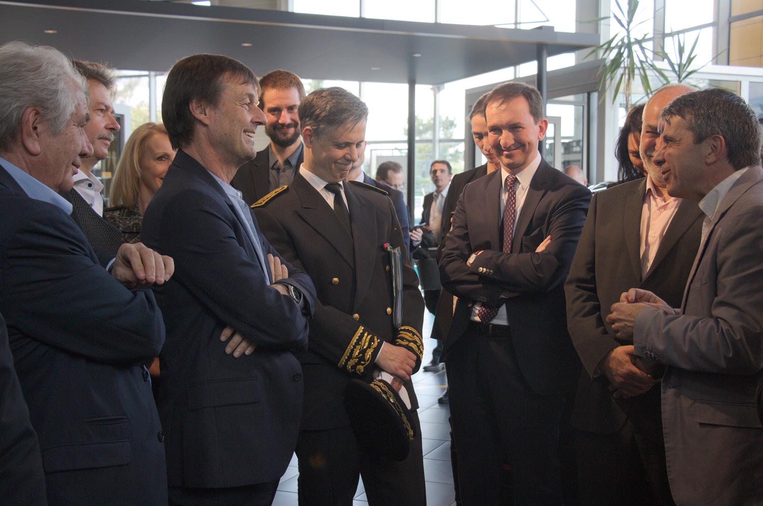Nicolas Hulot, le Ministre de la transition écologique à Echirolles Nicolas Hulot, le Ministre de la transition écologique à Echirolles