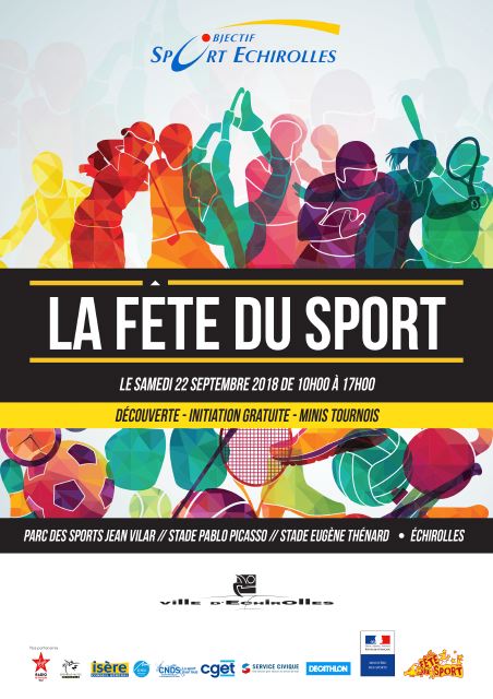 Affiche de la fête du sport à Echirolles