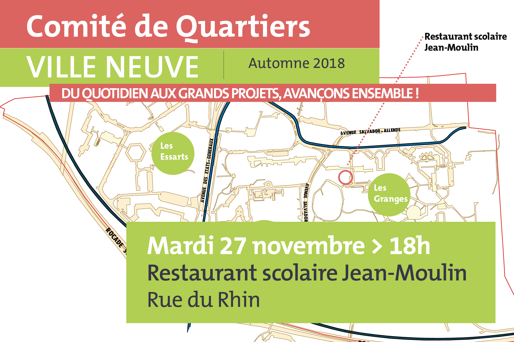Comité de quartiers Ville Neuve automne 2018 Comité de quartiers Ville Neuve automne 2018