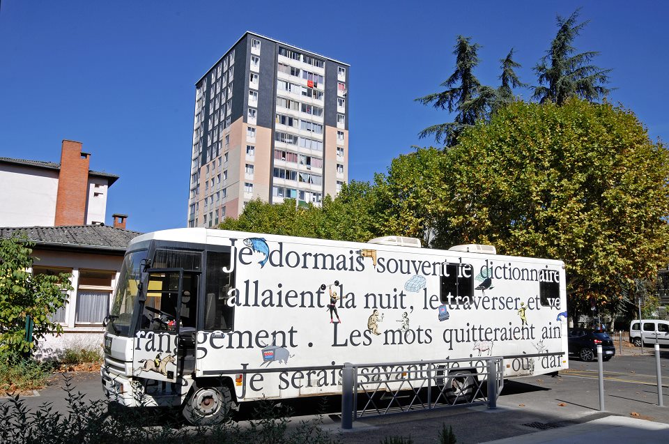 Immobilisation du Bouquinbus