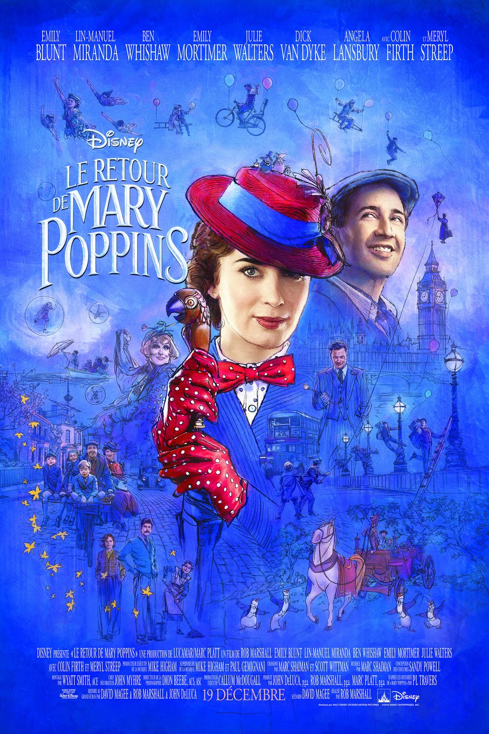 Le retour de Mary Poppins Affiche du film Le retour de Mary Poppins