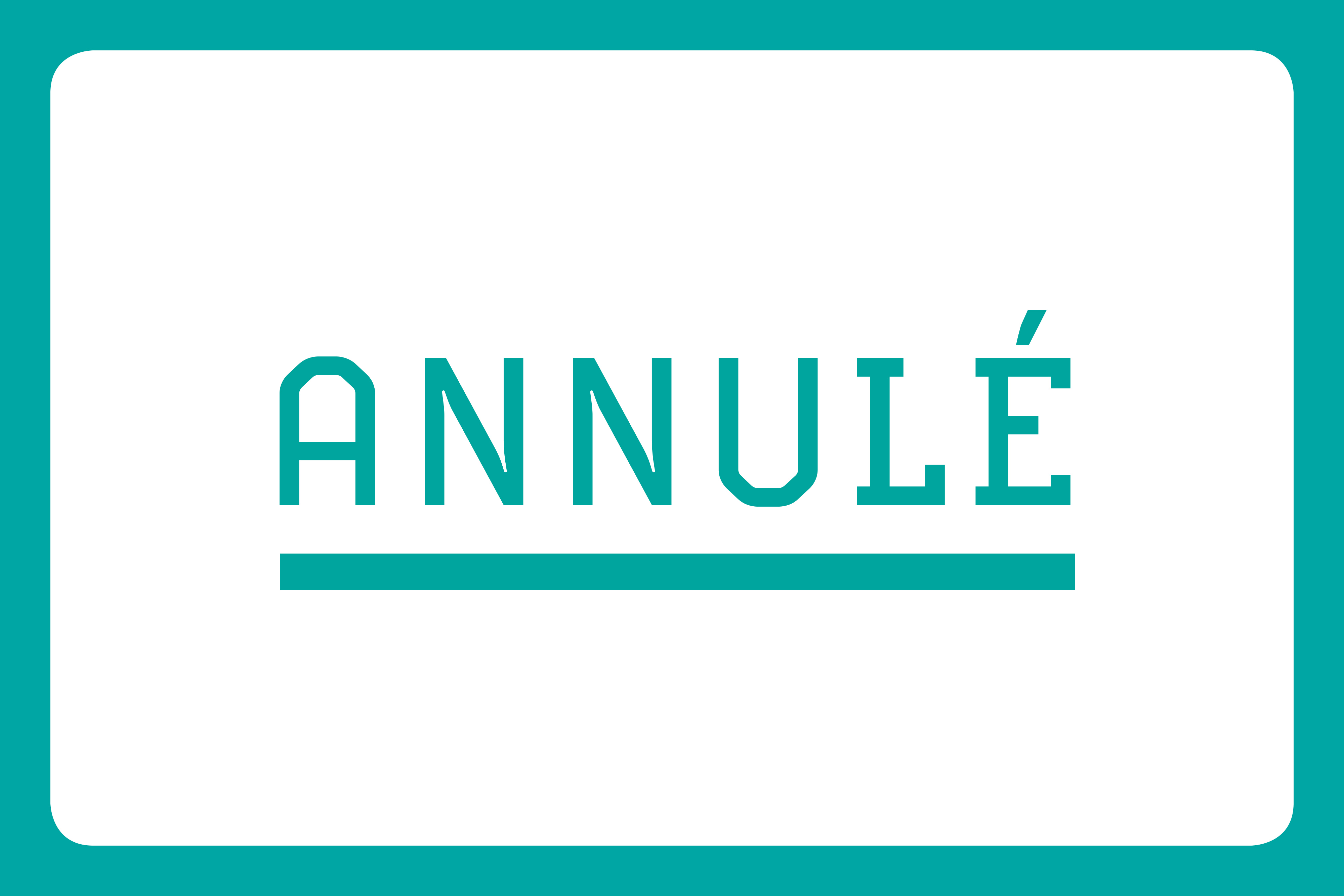 Agenda Annulé Texte annulé écrit en plein milieu.