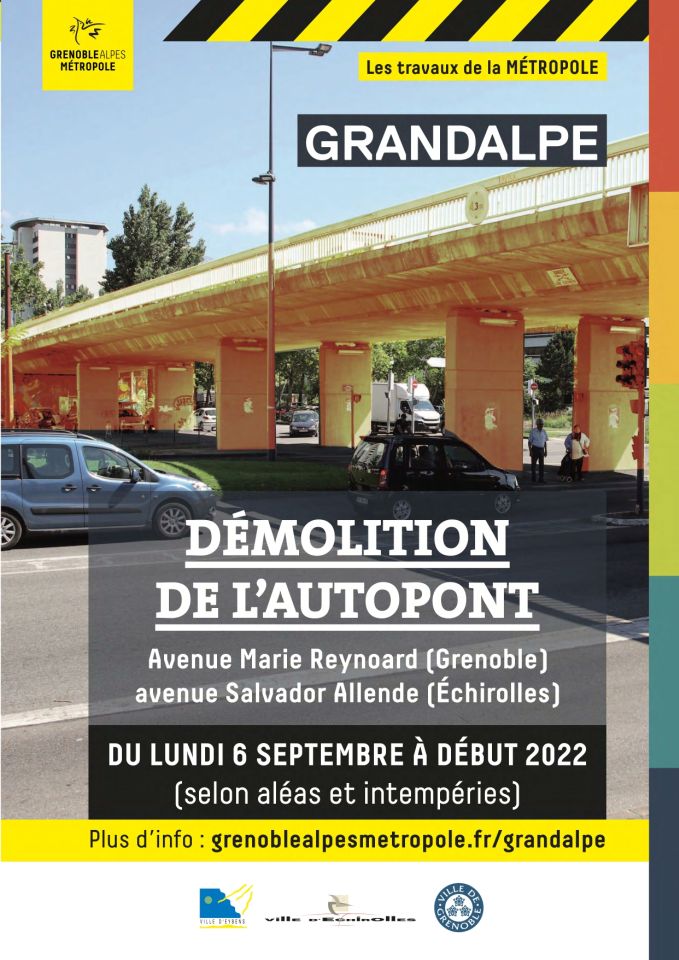 Démolition de l'autopont Marie-Reynoard Démolition de l'autopont Marie-Reynoard
