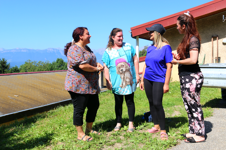 Ahlam, Tatiana, Samia et Sonia, des mamans qui ont pu "souffler" lors de ces vacances.