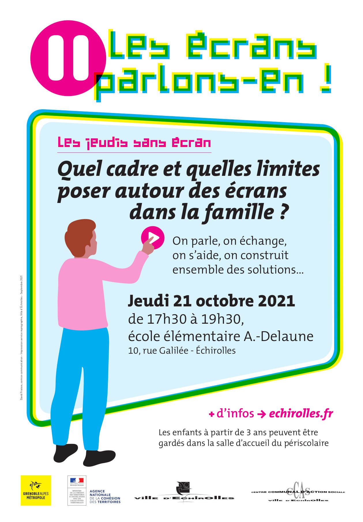 Affiche ecrans parlons-en ! Affiche ecrans parlons-en !