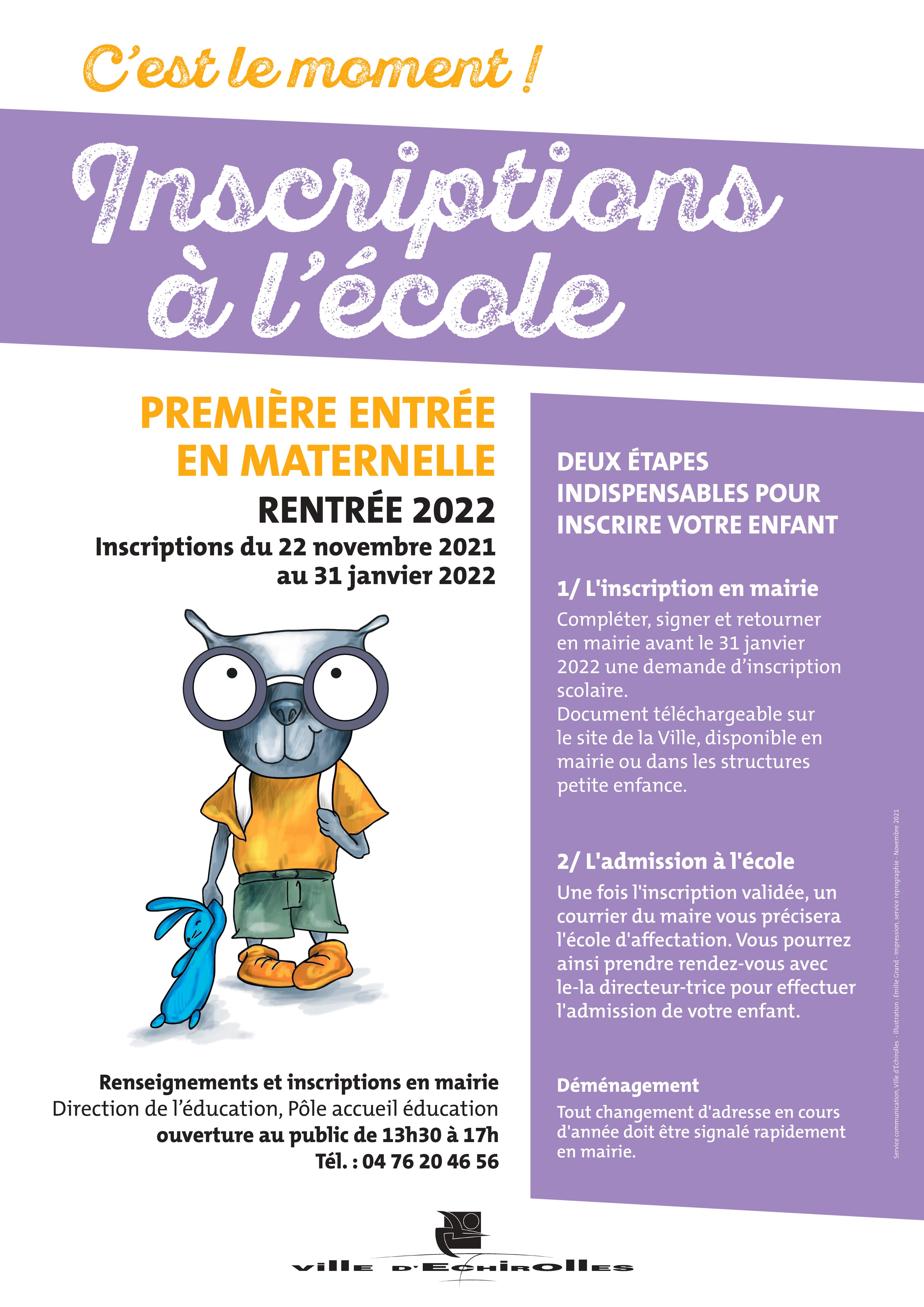 première inscription 2022 première inscription 2022