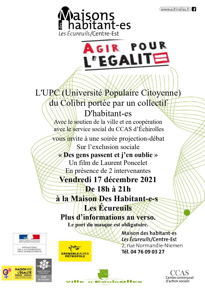 Soirée projection-débat UPC du 17/11 Soirée projection-débat UPC du 17/11