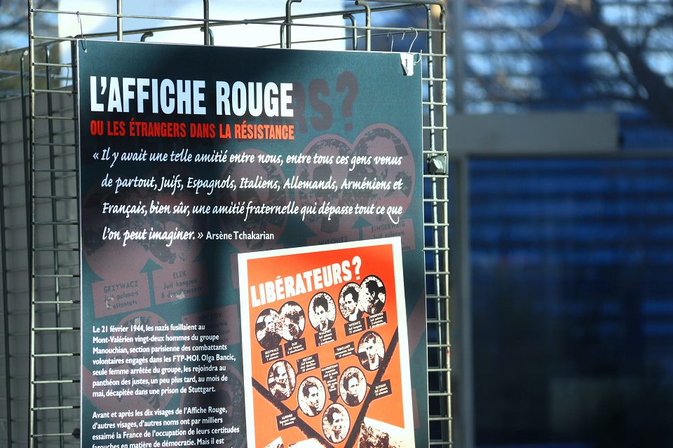 La 10ème Semaine de l'Affiche rouge se tient sur Échirolles jusqu'au 20 janvier