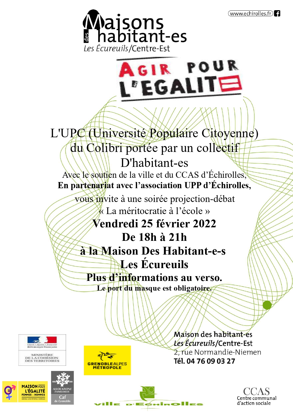 Flyer UPC soirée projection-débat "La méritocratie à l'école" Flyer UPC soirée projection-débat "La méritocratie à l'école"