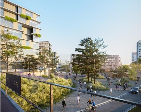 Le futur quartier gare affichera un visage résolument tourné vers l'activité tertiaire avec des espaces de coworking et des pépinières, un hôtel, des services et des commerces ou encore un campus sport-santé. 