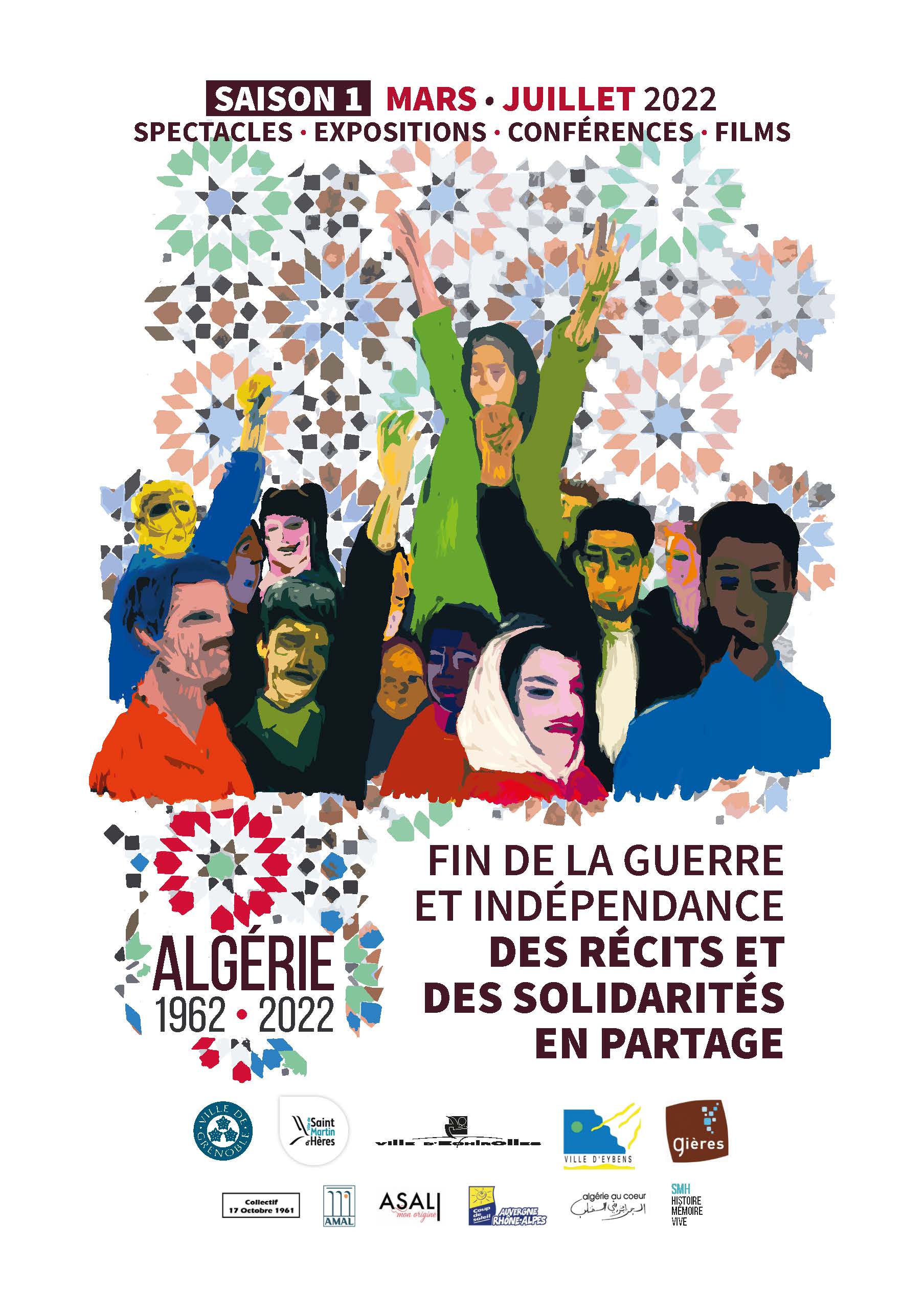 affiche algerie 1962-2022