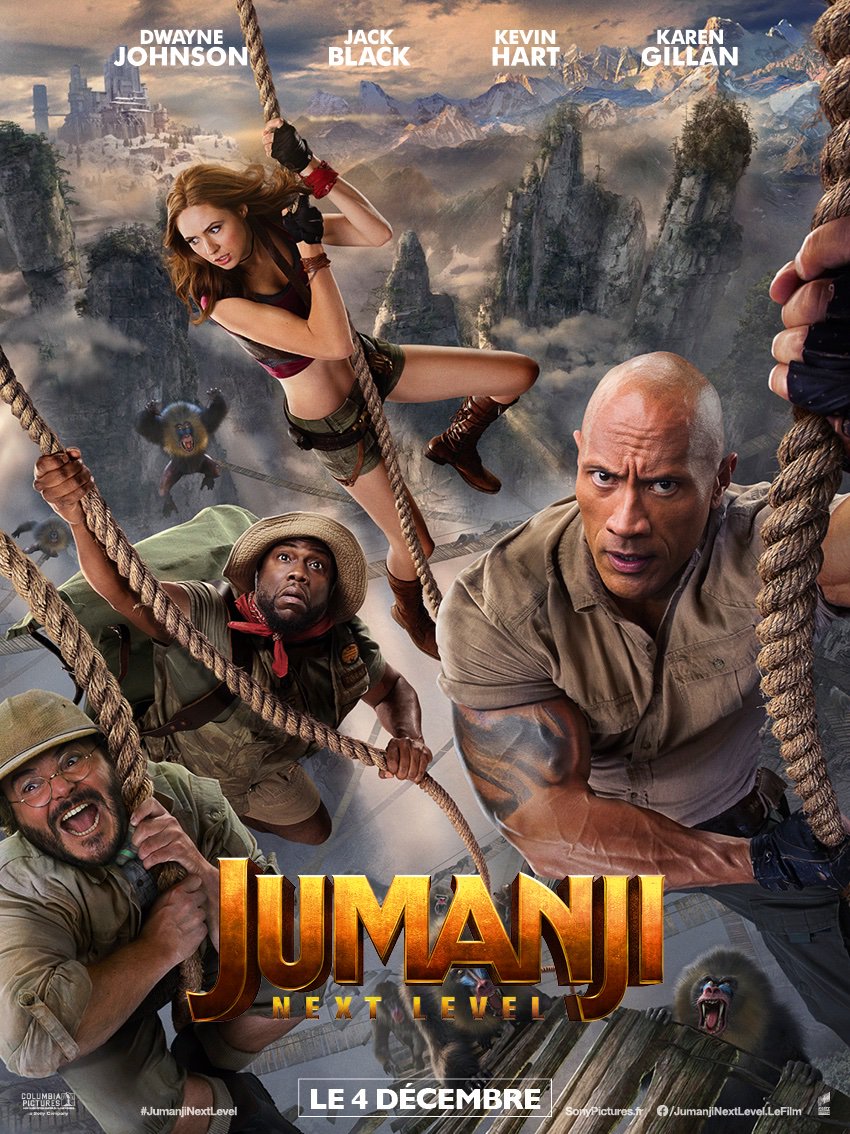 Affiche du film "Jumanji Next Level" Affiche du film "Jumanji Next Level"