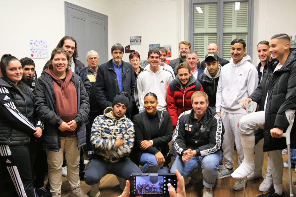 Les apprentis, anciens ou actuels, ont été mis à l'honneur lors de la soirée organisée ce mercredi par OSE. Ils sont 8 cette année répartis au sein de l'association, des clubs de foot, de badminton, de hand et de rugby.  