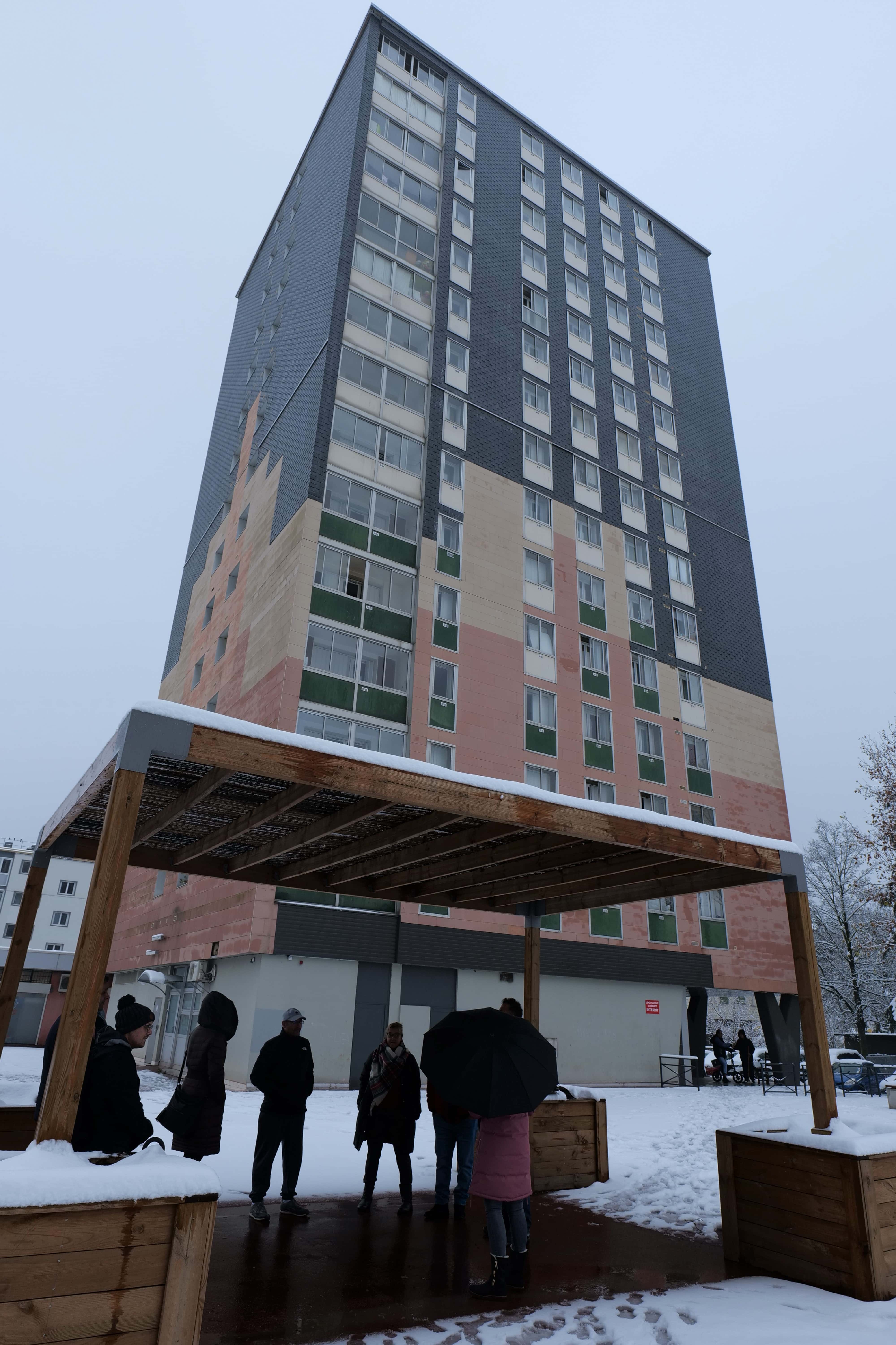 La neige a compliqué ce temps de partage entre habitants, bailleurs sociaux et Ville.