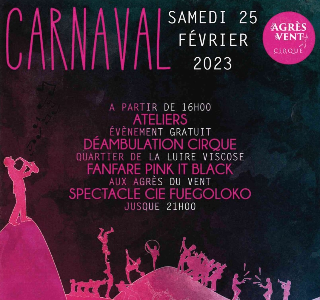 Flyer du carnaval des agrès du vent Flyer du carnaval des agrès du vent