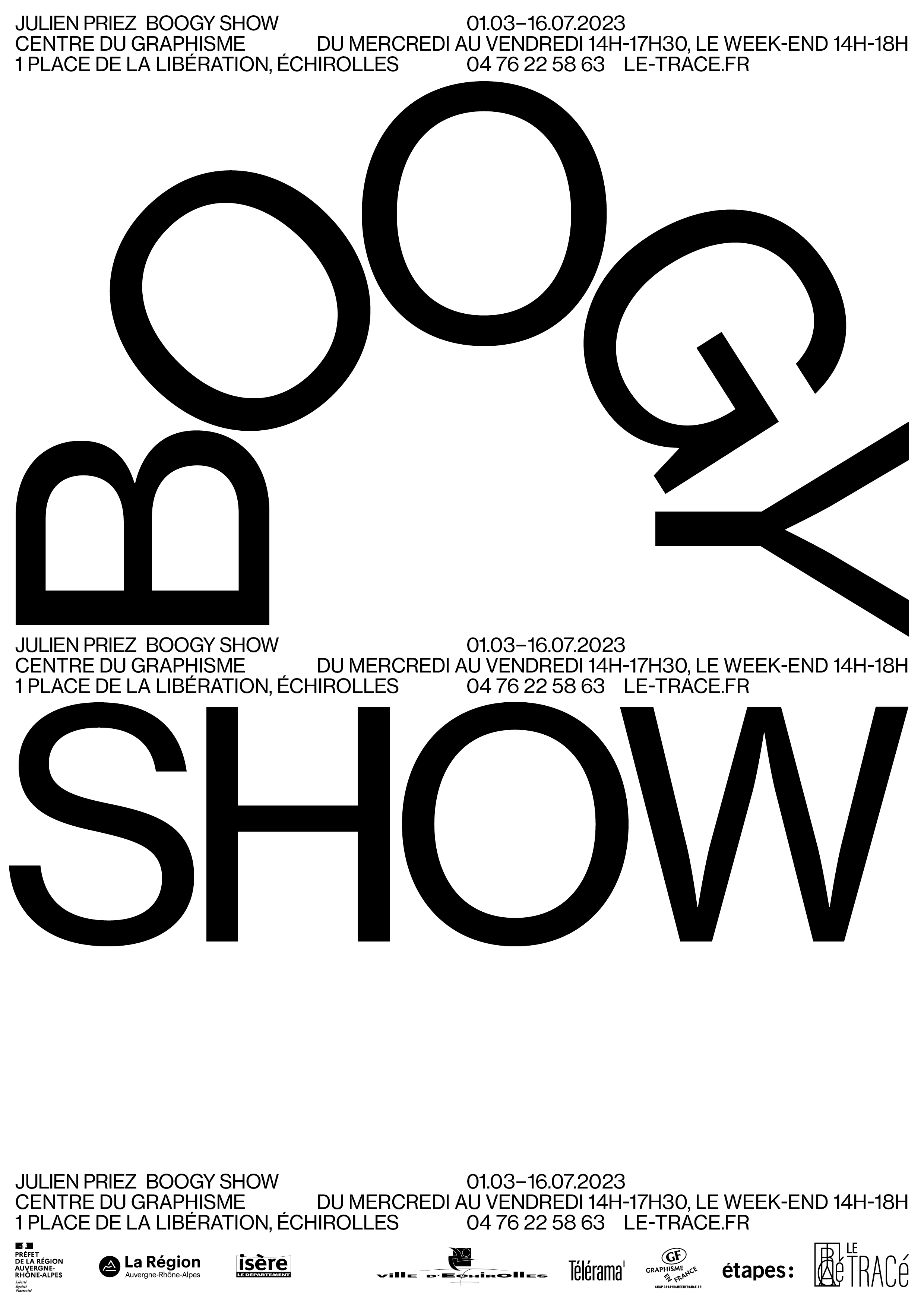 Boogy Show Julien Priez Visuel de l'exposition Boogy Show