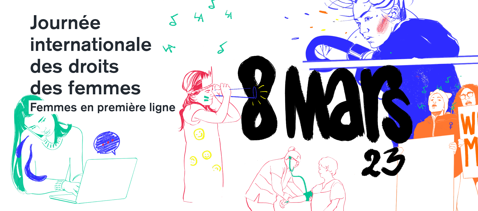 Visuel du 8 mars 2023 / Journée Internationale du Droit des Femmes