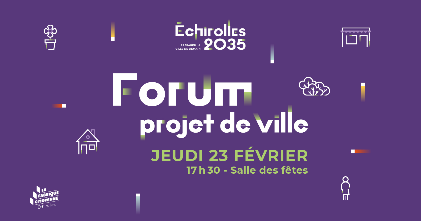 Forum Projet de Ville - Echirolles 2035 Visuel de l'événement