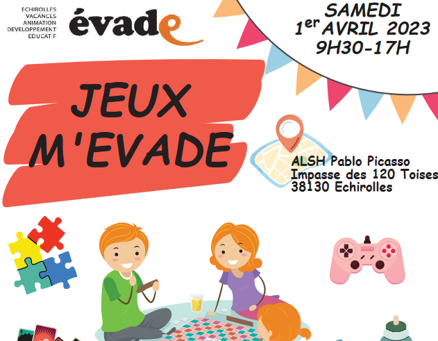 Affiche journée jeux M'EVADE