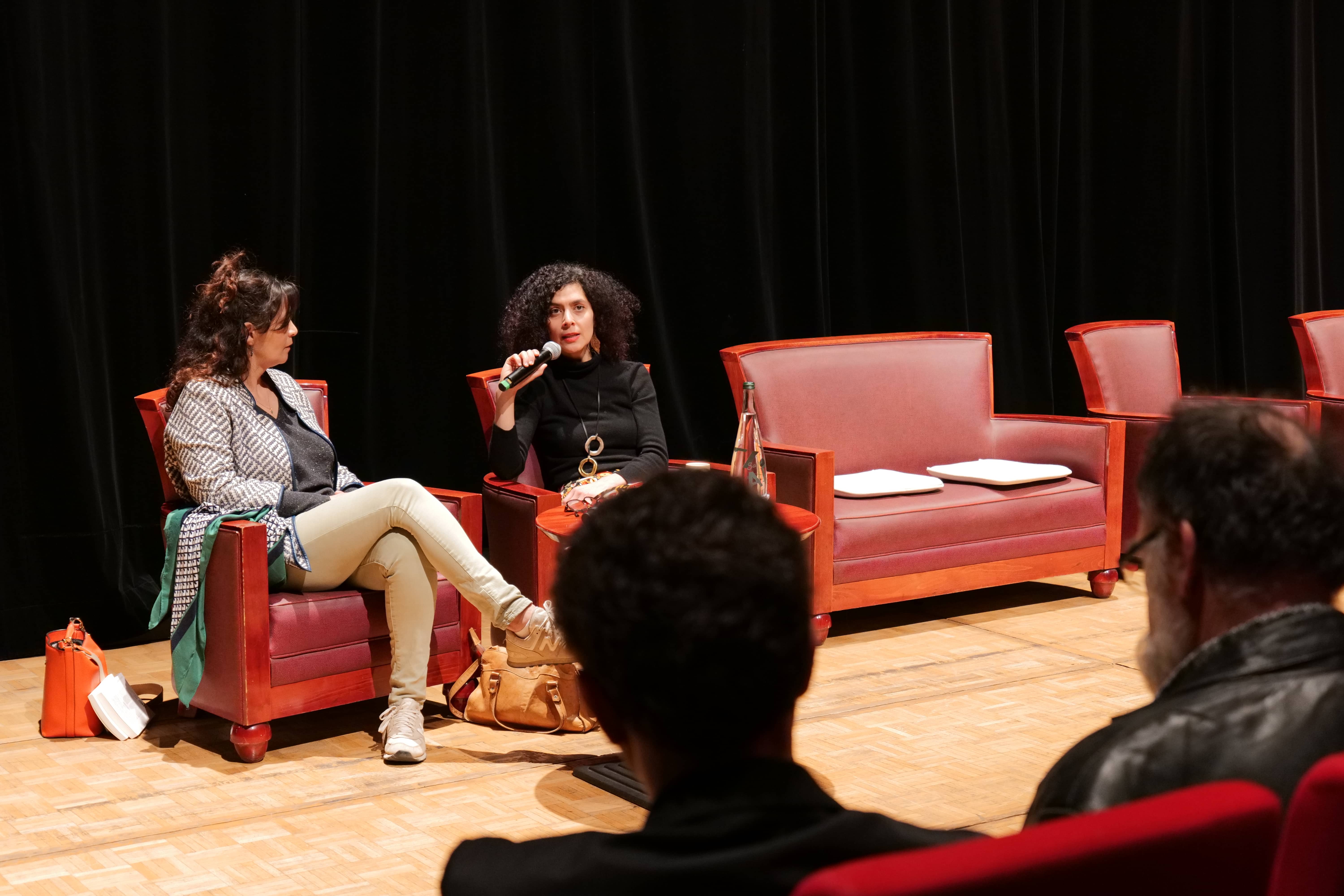 Nadja Makhlouf et Lynda Bensella, pour un temps d'échanges avec le public.