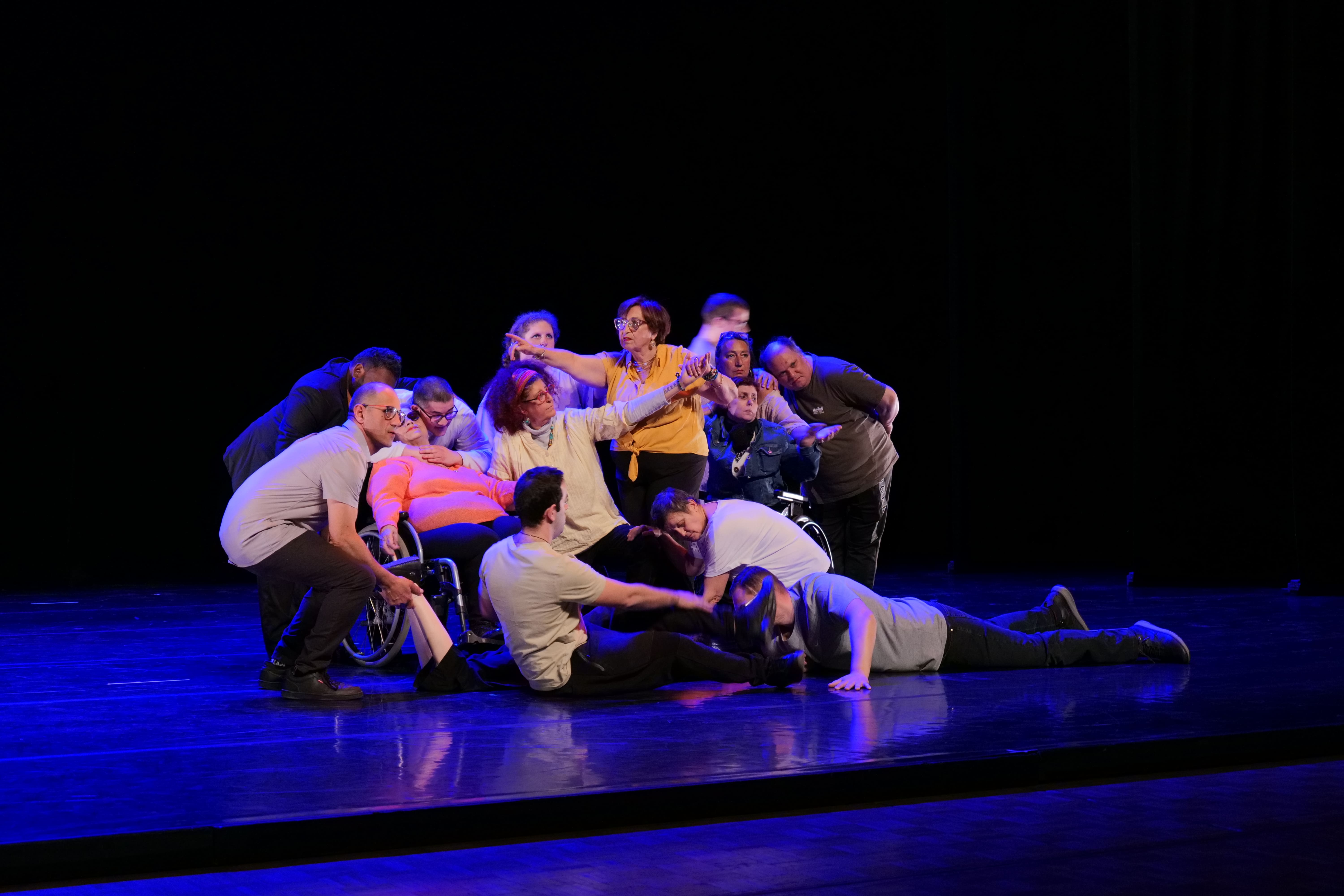 Danseurs valides et en situation de handicap ont proposé un spectacle tout en émotion.