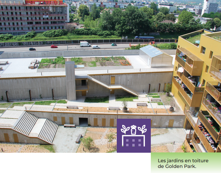 Les jardins en toiture du Golden Park