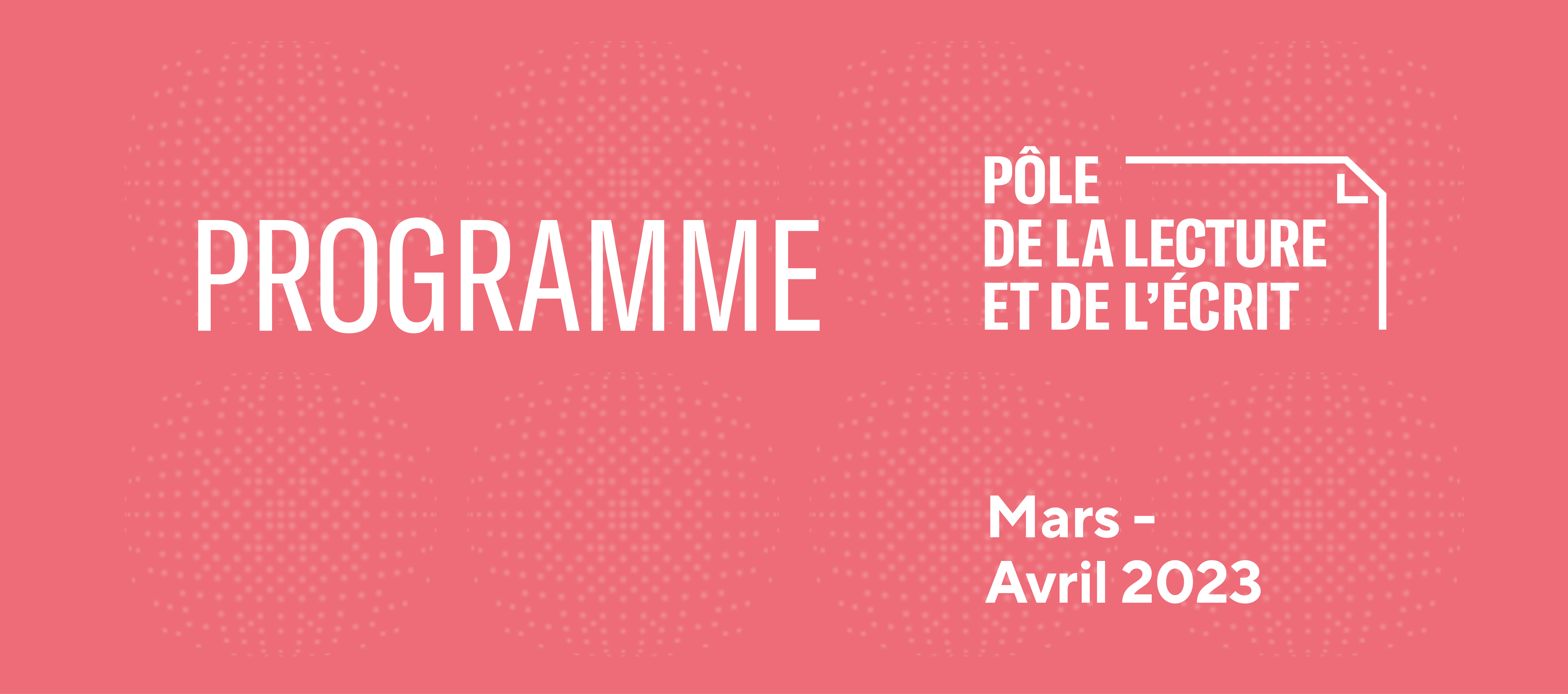 Slider du programme du PLE mars-avril 2023