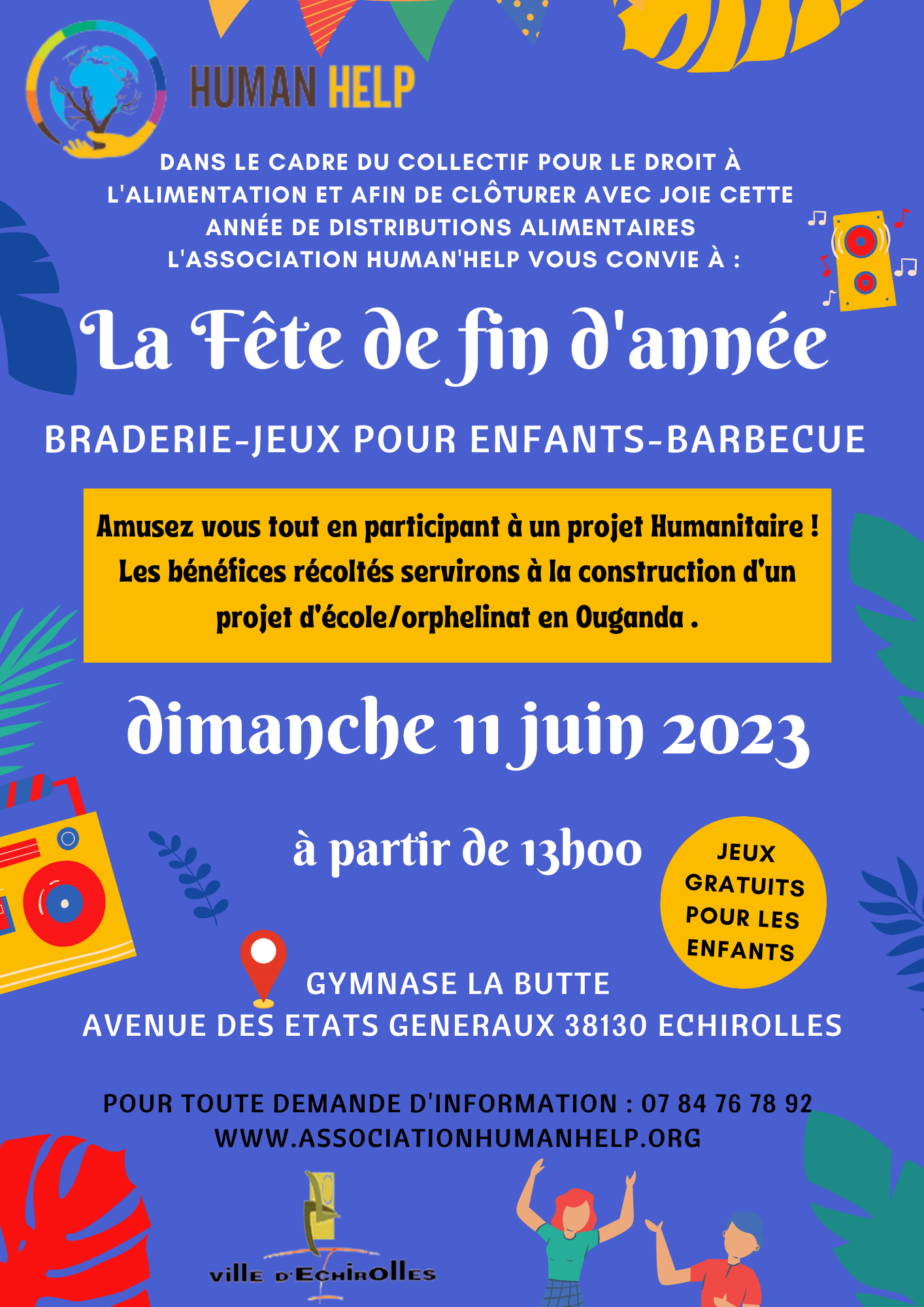 Affiche de la fête de fin d'année