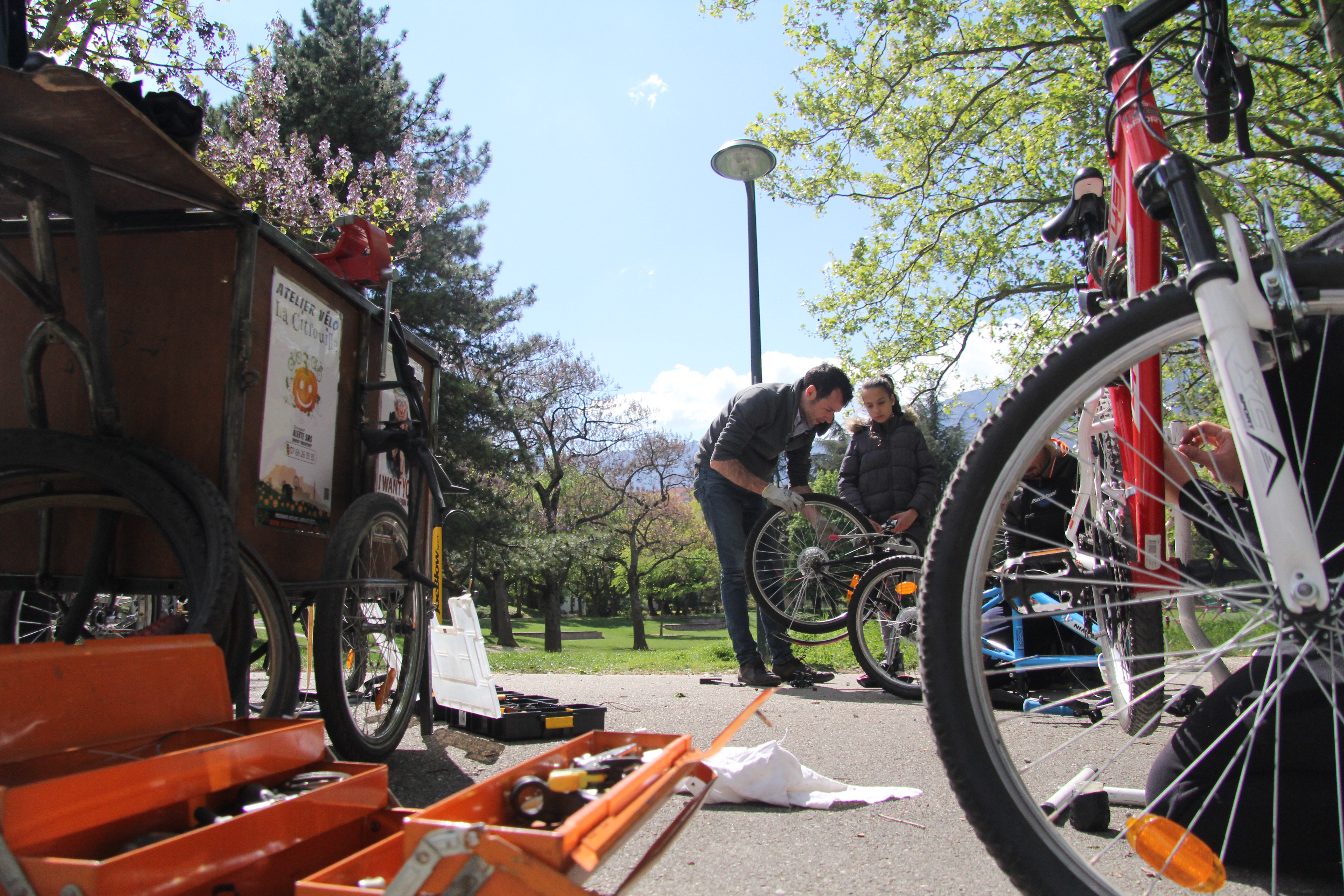 Atelier auto-réparation vélo