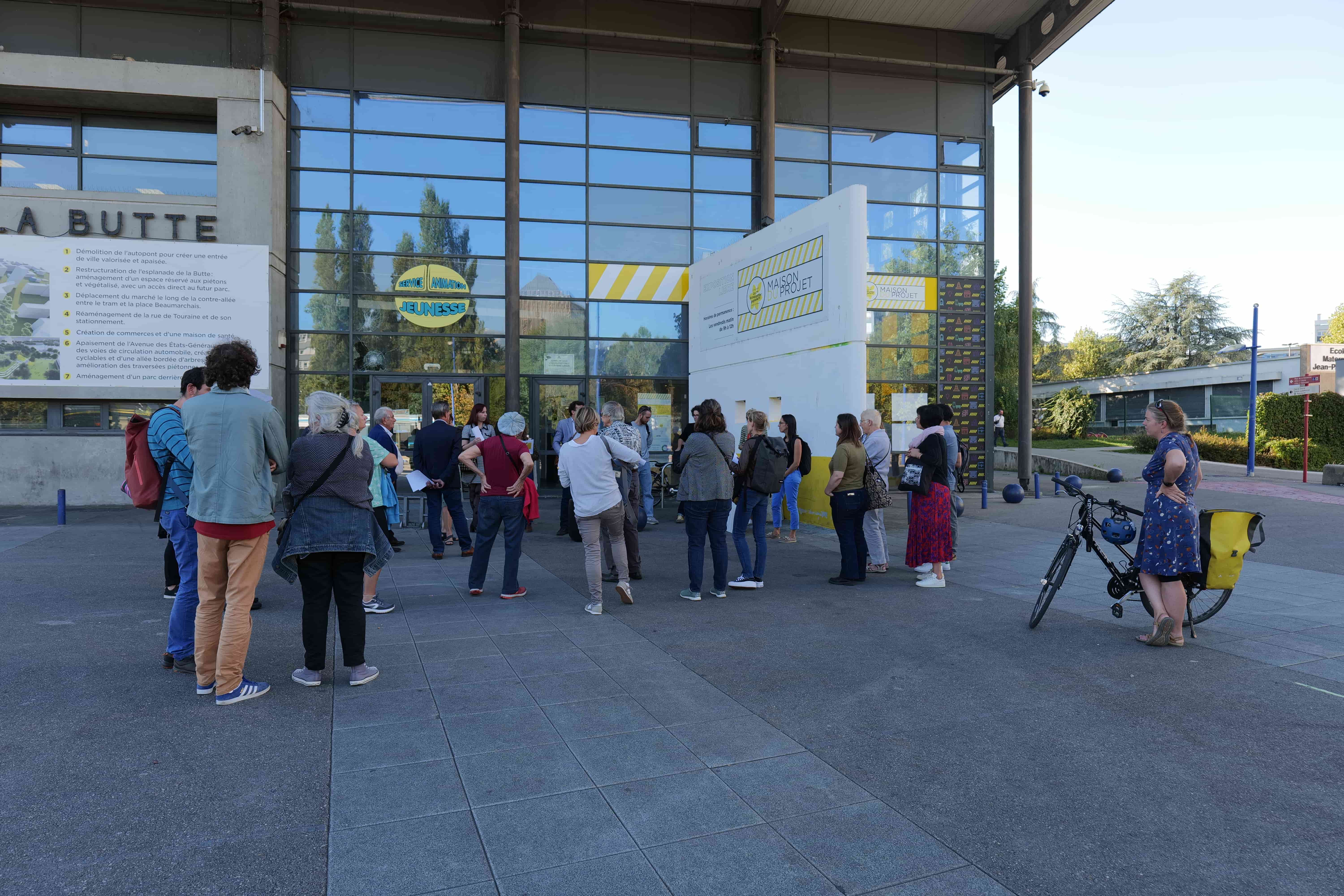 Une déambulation avait lieu pour présenter les évolutions du NPNRU.