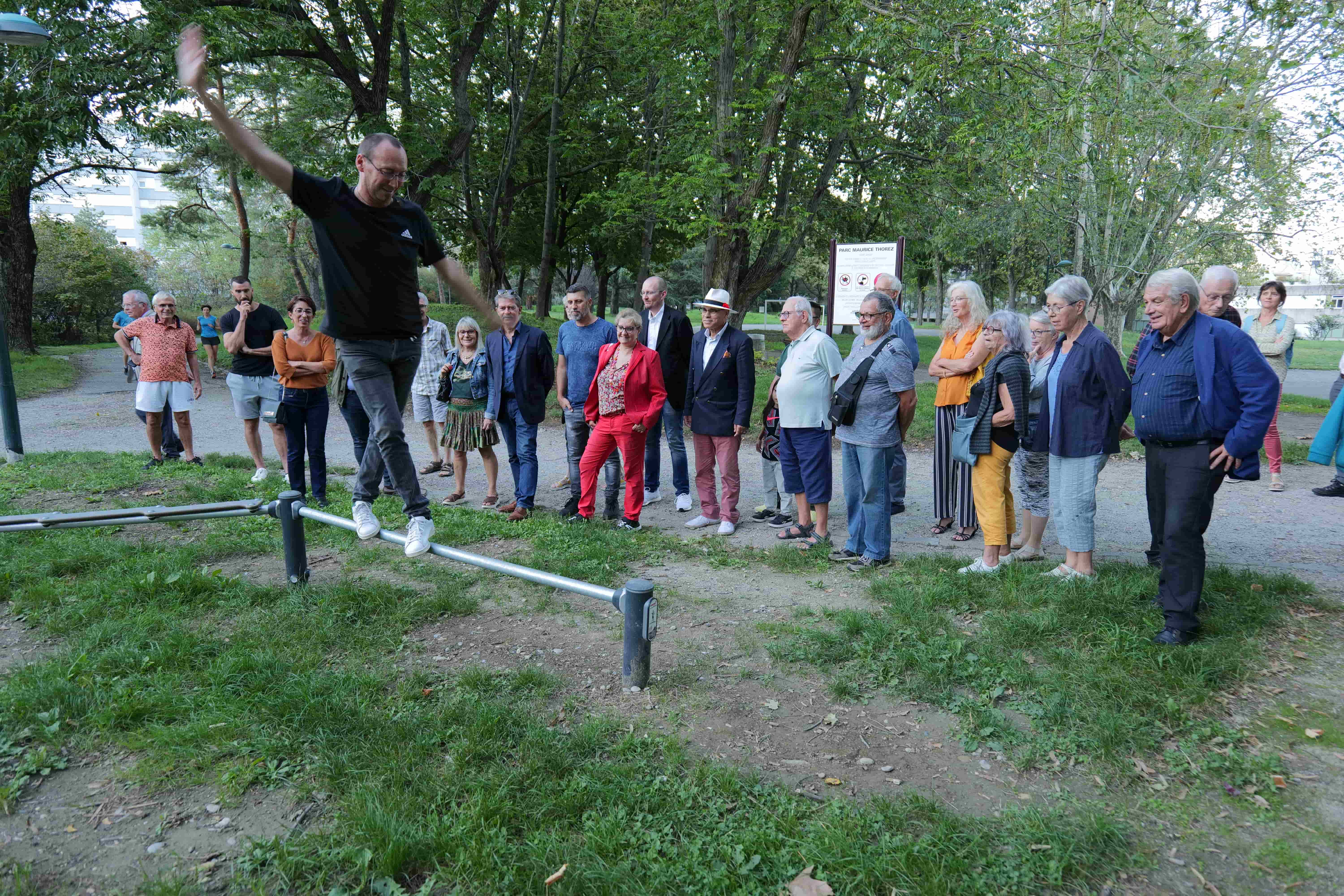 Pierre-Marie Forêt, directeur des sports, présentait les agrès.